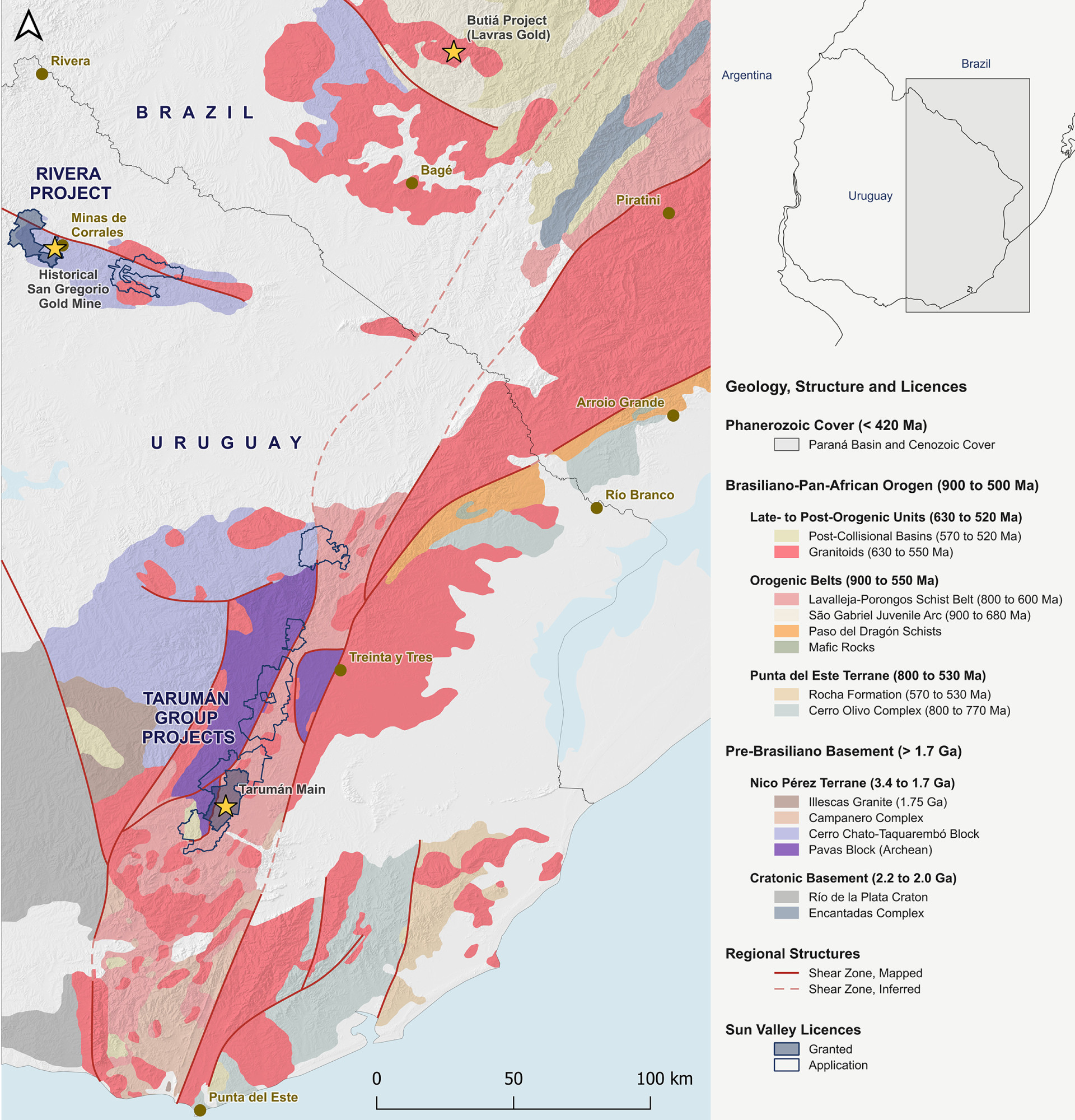 Sun Valley Minerals - Tarumán Group of Projects